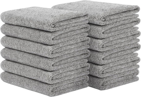 SINLAND Microfiber Face Towels Ultra Soft Facial Washcloths Face Cloth 12Inch x