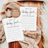 50 GardenCity Guess the Baby Food Game, Baby Shower Games for Boy or Girl, Gender Neutral, Cards, Minimalist