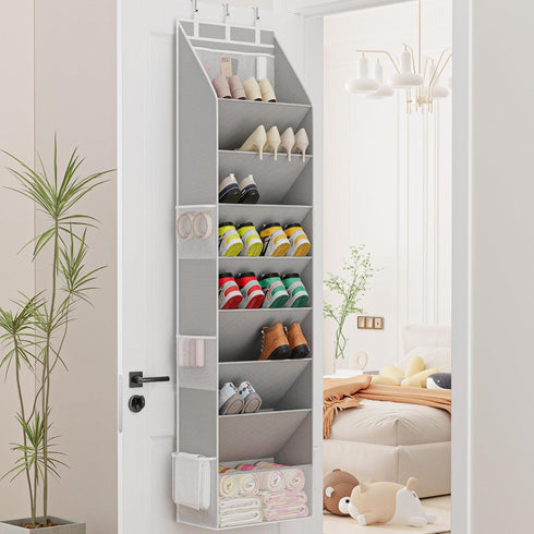 Closet 1624 Criusia Shoe Organizer, Over the Door Shoe Organizer, Hanging Shoe Storage with Large Deep Pockets, Fits