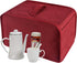 Toaster Cover with 2 Pockets, Red Dust and Fingerprint Protection, Machine Washable, Holds Jam Spreader Knife & Tongs