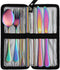 VANDBAO Portable Camping Utensils Set - Reusable Stainless Steel Cutlery with Case, Extra Steak Knife & Boba Straw