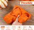 Webake Pumpkin Cake Molds, 6-Cavity Silicone Pumpkin Cake Pan for Baking Cupcake Chocolate, Pack of 2