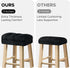 Set 2 Sunlit Bar Stool Covers - of Rectangle Bar Stool Seat Covers, Soft and Cushioned Bar Chair Covers, Easy