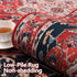 YJ.GWL Area Rug 2x3, Washable Small Entryway Rug, Non-Slip Non-Shedding Low-Pile Floor Carpet, Red