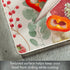 CounterArt Floral Traditions 3mm Heat Tolerant Tempered Glass Cutting Board, 10” x 8”, Dishwasher Safe