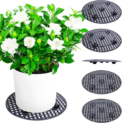 LFUTARI 6 PCS Plant Level Pot Elevator, Plant Stands, 12inch Plant Pot Saucer
