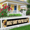 Holy Shit You’re Old Large Banner - Funny Birthday Lawn Sign for 30th to 90th Birthday Party Indoor Outdoor Backdrop