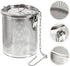 5.51x5.51x5.90 Inch Yardwe Stainless Steel Spice Infuser Basket with Chain Hook, Extra Fine Mesh Soup Strainer