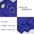 Royal Blue Valances for Bedroom Solid Blackout Thermal Insulated Cobalt Blue Valances for Windows, 1 Panel 42W X18 L
