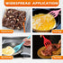 Rtteri 20 Pcs Small Serving Spatula, High Heat Resistant Silicone Turner, Nonstick Egg Spatula Flipper, Mini Slotted
