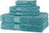 Amazon Basics Fade-Resistant Soft & Absorbent Bath, Hand and Washcloth Towel Set