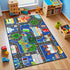 4.5x6 Road Rug for Kids - Car Rug Play Mat for Boys Room, Blue Road Carpet Playmat Fun Race Track Car Carpet for Kids