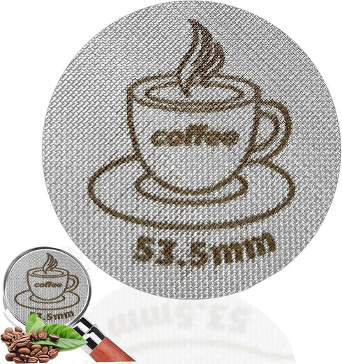 Espresso Puck Screen 54mm, 1.7mm Thickness Reusable Filter Screen, 316 Stainless Steel for Espresso Machine Portafilter