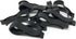 Strut Clip - Grid Towels Scarf Hanger Pant Plastic Jet Clips Garment Shirt Coat Sweater Trousers Pack (100 Black)