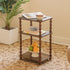 Fultyle Side Table, Small End Table with Storage Shelf, Modern Bedside Table Night Stand for Living Room, Bedroom