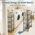 4 LOFTEY Tier Rolling Storage Cart, Small Metal Utility Cart on Wheels, Rolling Organizer Carts for Kitchen, Bathroom