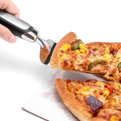 2PCS Stainless Steel Flatware Pie Server - Cake Cutter for Pizza, Tart, Dessert Slicing