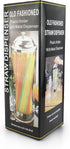 New Star Foodservice Stainless Steel Straw Dispenser - 3.5-Inch by 10.6-Inch, Clear