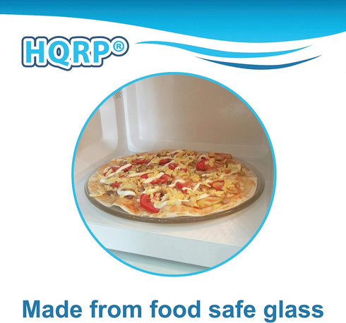 HQRP 15 3/4" Glass Turntable Tray - Compatible with Whirlpool Microwave Oven Cooking Plate - 15.75-inch (15.75" x 400mm)