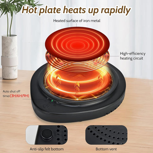 Candle Warmer with Timer, Coffee Mug Warmers for Large Jar,Safely Releases Scents Without a Flame, Melt The Candle