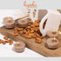 6 15 Pack HYOOLA Scented Tealight Candles - Clear Cup - Roasted Almonds Tealight Candles Scented - Hour Burn Time