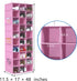 Closet, 30 Closet Pink,17" W11.5" 48" coastal rose Hanging Shoe Organizer for Sections Hanging Organizers and Storage