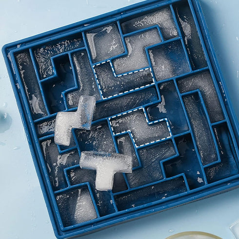 Puzzles Ice Cube Trays, Easy Release Silicone Ice Mold for Juice, Beverages, Cocktail, Tea, Coffee