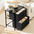 2 2 Closet, Nightstand, Drawer Dresser Bedside Storage Furniture, Small Dresser with Drawers, End Table with Fabric