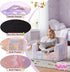 Tiita Kids Sofa, Childrens Couch with Carry Handle, Portable Toddler Foam Sofa Couch, Glow in the Dark Nursery Kids