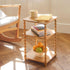 3 Fultyle End Table, Modern Side Table with Tier Open Shelf, Small Table Bed Side Tables Bedroom for Small Spaces