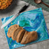 CounterArt Ocean Vibe 3mm Heat Tolerant Tempered Glass Cutting Board 10” x 8” - Dishwasher Safe