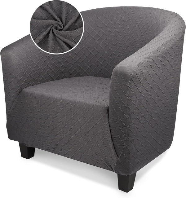 Barrel Chair Covers Slipcover, 1 Piece High Stretch Club Chair Slipcover with