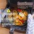 Silicone Liners Square 8 Inches for Air Fryer, 2 Pcs Non-stick Food-grade Reusable Baking Tray Accessories