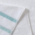 Comfort Spaces 8 Piece Cotton Bath Towel Set, Striped Ultra Soft, Quick Dry, Multi-Sizes, Zero Twist Aqua