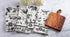 Karma Gifts KA101944 Black and White Boho Tea Towel, Cotton, Octopus 18" x 22"
