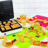 Train Set Waffle Maker - Build Waffle or Pancake Tracks, Electric Nonstick Waffler Iron with 4 Removable Plates