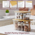 2 Pack Delamu Acrylic Trash Bag Holder, (XL+S) Stackable Garbage Bag Dispenser, Clear Organizer Bins for Under Sink