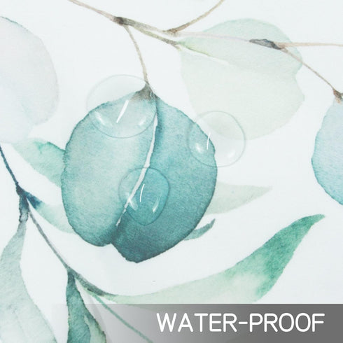 SuQKXCo 60 Inch Summer Spring Eucalyptus Leaves Round Tablecloth Tablecover Waterproof Table Cloth for Kitchen Home