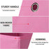 Foldable Storage Cubes Bins, 11 Inch Cloth Storage Box Organizer Set of 3 with Dual Handles for Home
