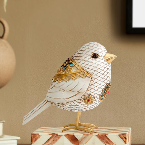 Bird Figuriens for Home Decor Accents,Boho Bird Statue Sculpture for Shelf Decor,Birds Decorations for Home Table