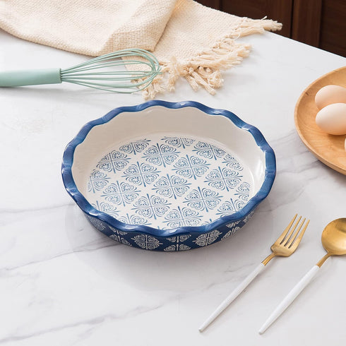 Wisenvoy Pie Pan Ceramic Pie Dish Pie Plate Molde de cerámica para tartas by Wisenvoy