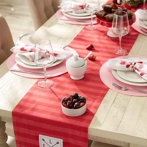 DII Valentine's Day Table Top Collection, Table Runner, 14x72, in Love