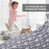 Jorbest Stuffed Animal Storage Bean Bag Chair for Kids and Adults, Premium Canvas Stuffie Seat - COVER ONLY (Grey with