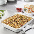 GUSTO 30 Count Half Size Deep Steam Foil Pans, 9x13 Inch Disposable Baking, Cooking, Heating, Storing