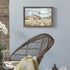 Barn Framed Wall Art Decor, Rustic Farmhouse Wooden Picture of Country Windmill Meadow Landscape Painting for Bedroom