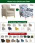 1-Piece Sofa,A18 CRFATOP Stretch Mid Century Modern Armchair Slipcover Accent Chair Covers with Arms Soft Chair