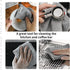 MHW-3BOMBER Barista Towels for Espresso, 4 Pack Microfiber Cleaning Towel for Coffee Bar Accessories