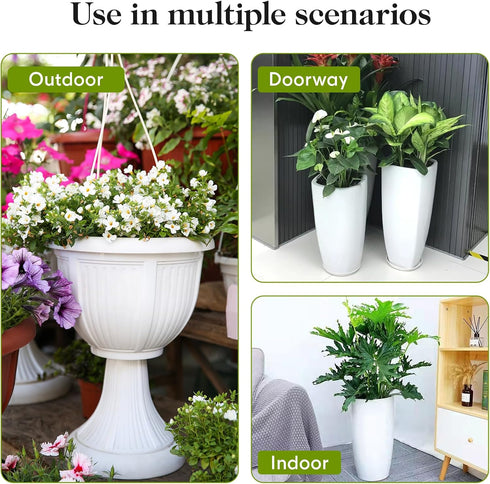 2 12"- 16" 4"-12" AZEAM Adjustable Plant Risers for Inside Pots, PCS Planter Inserts Fillers Raise for Large Flower