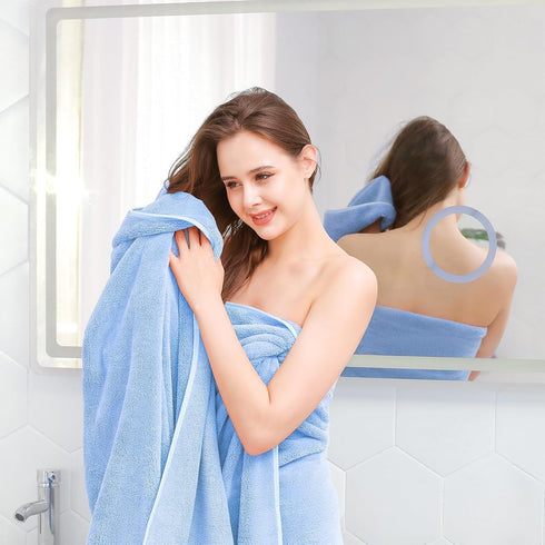 GraceAier 4 Pack, 28x56 Inch Set, Microfiber Bath Towels Coral Velvet Quick Dry Towel Highly Absorbent, Ultra Soft