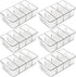 Yieach 6 Pack Stackable Snack Organizer for Pantry Shelf,Clear Pantry Organizers and Storage Bins